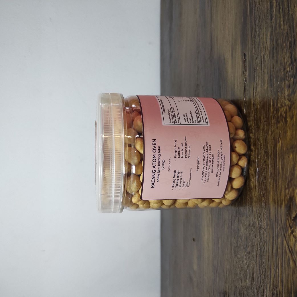 Kacang Atom Oven Toples 250g