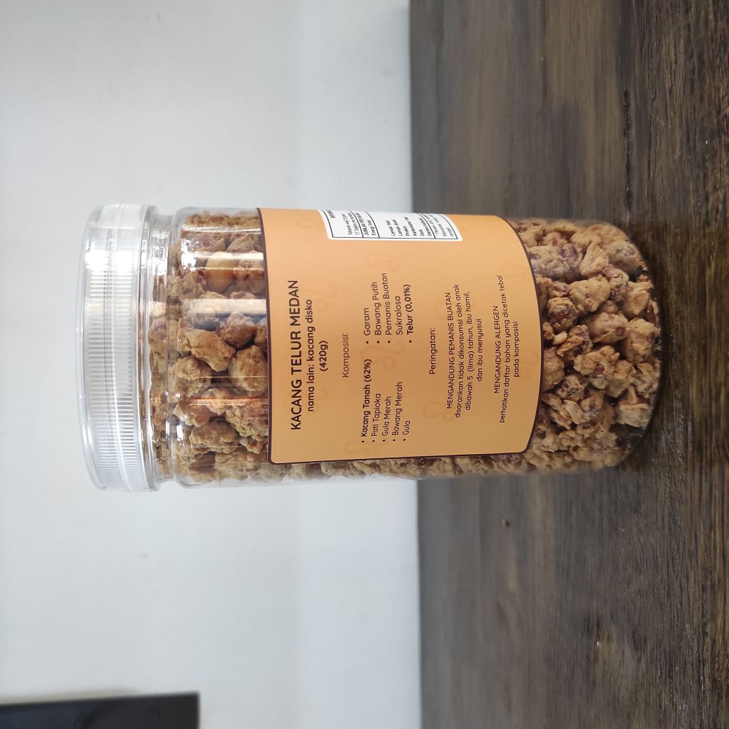 Kacang Telur Medan Toples 420g